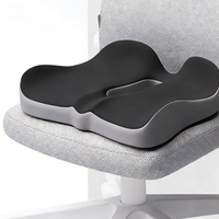 Coussin de siège ergonomique en mousse à mémoire de forme pour soulager les douleurs dorsales, sciatiques et du coccyx, soutien respirant pour le bureau et la voiture