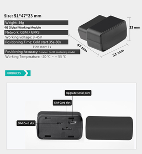 Mini 4G OBD <span class=keywords><strong>GPS</strong></span> <span class=keywords><strong>Tracker</strong></span> cho xe ô tô dễ dàng Plug-and-play cài đặt 12-tháng quá tốc độ báo động giả mạo cảnh báo lịch sử phát lại - Product Image 3