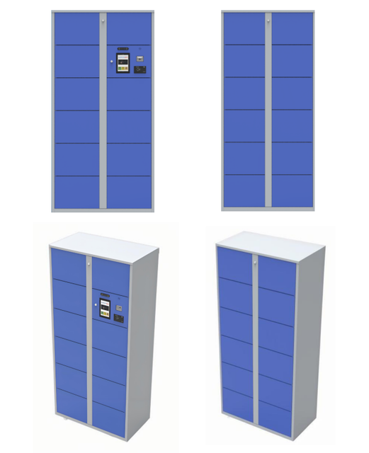 Smart Electronic Storage Luggage Lockers with QR Code/Face Recognition, Automatic Deposit Cabinets for Supermarket/Mall/Office