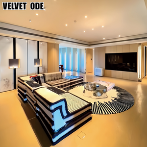 रोश बोबोइस प्रीमियम की गुणवत्ता महाजोंग सोफा-परिवर्तनीय मॉड्यूलर ट्यूफ्टेड डिजाइनर कपड़े सोफा लिविंग रूम और विला के लिए आधुनिक डिजाइन - Product Image 6