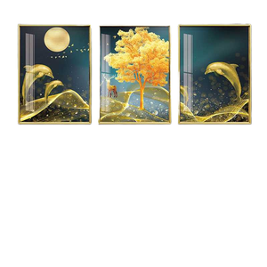 Póster de Papel con Impresión Digital de 10 Colores, Estilo Moderno, Acuarela, Naturaleza Muerta, Animales Marinos, Decoración para Sala de Estar, Todas las Temporadas - Product Image 1