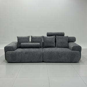 Sofá de Diseño Personalizado de Alta Gama, Desmontable y Lavable, en Forma Recta, con Madera y Tela de Lana de Cordero, para Salas de Estar y Dormitorios de Lujo - Product Image 3