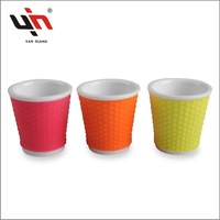 Tasse à café en céramique personnalisée avec tasse à expresso en silicone Design nordique moderne mixte idéal pour les cadeaux d'affaires