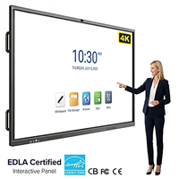 Tableau blanc interactif tout-en-un BlueLight65 75 86 98 110 pouces 4K, tableau numérique intelligent, écran tactile, tableau d'enseignement pour la salle de classe