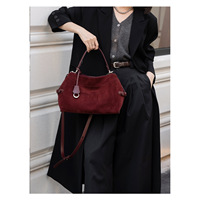Sac fourre-tout tendance en cuir véritable pour femme, automne-hiver, haut de gamme, grande capacité, fermeture éclair, sac à bandoulière d'occasion