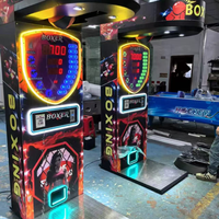 Machine de jeu de boxe d'arcade électronique avec billets électroniques à couleurs personnalisées, testeur de force, machine de jeu de frappe de boxe