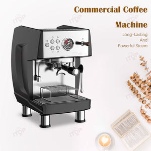 Machine à expresso et cappuccino semi-automatique ITOP, en acier inoxydable, contrôlée par application, pour usage hôtelier et domestique - Product Image 1