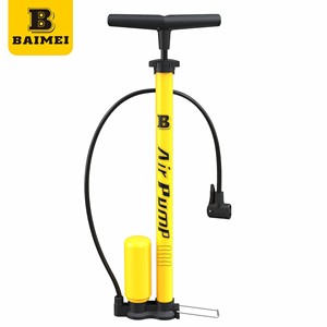 BAIMEI acier repose-pieds Style Portable vélo <span class=keywords><strong>pompe</strong></span> à <span class=keywords><strong>main</strong></span> haute pression <span class=keywords><strong>pompe</strong></span> au sol pour accessoires de vélo - Product Image 1