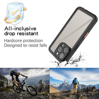Coque de téléphone antichoc 360° tout-en-un compatible avec la charge sans fil pour iPhone 15 16 17 Pro Max avec cache-caméra coulissant