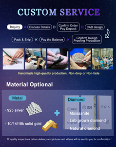IGI bersertifikat <span class=keywords><strong>14K</strong></span> emas padat kuning emas liontin kalung 1ct 2ct 3ct potongan bercahaya Lab tumbuh berlian perhiasan - Product Image 5