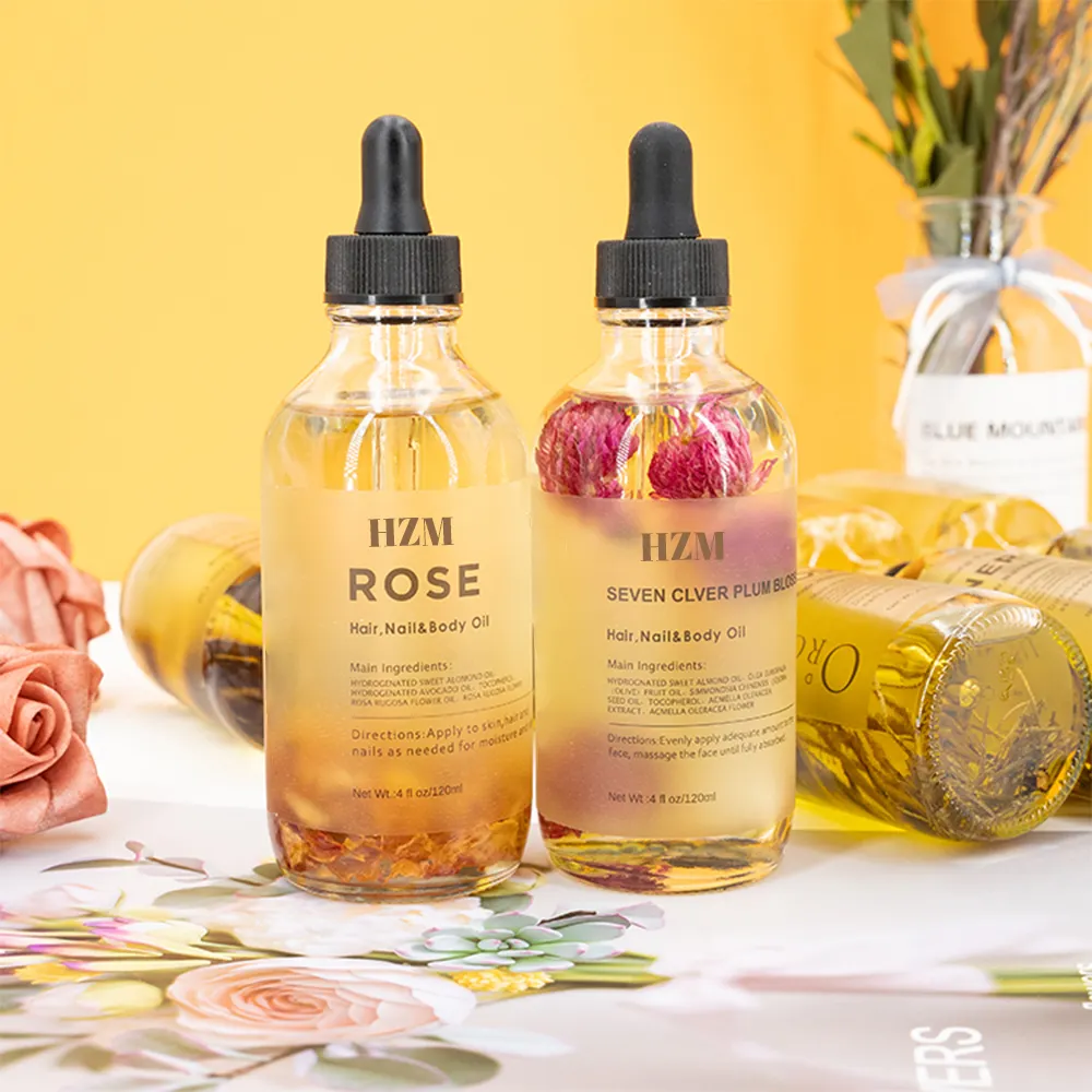 Private Label Custom 100% reine natürliche Bio-Eukalyptus Rose Lavendel Massage Haar Gesicht Körper Hautpflege Blume ätherisches Öl