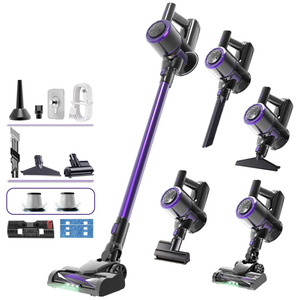<span class=keywords><strong>Aspirateur</strong></span> <span class=keywords><strong>sans</strong></span> <span class=keywords><strong>fil</strong></span> 3-en-1 OEM en gros : balayage, soufflage, élimination des acariens, forte aspiration, filtre HEPA, lumière LED – Idéal pour hôtels, tapis <span class=keywords><strong>et</strong></span> poils d'animaux - Product Image 1