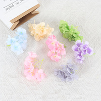 Fleur d'hortensia artificielle faite à la main pour épingles à cheveux, accessoires de coiffure Hanfu DIY, décoration de cheveux, décoration d'intérieur, mariage