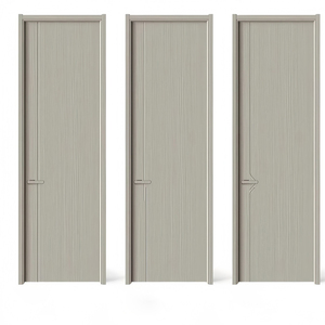 Porta Interna Moderna Ecologica in Legno Massello, Porta di Sicurezza Interna in WPC PVC Resistente - Product Image 2