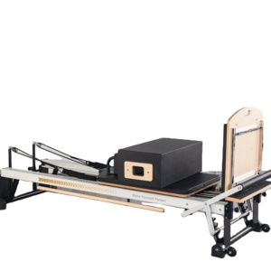 HUAVIGOR HK-Y07 <span class=keywords><strong>Reformer</strong></span> Pilates Pieghevole con Mezza Torre Trapezoidale in Lega di Alluminio, Scorrimento Silenzioso, Regolabile <span class=keywords><strong>per</strong></span> Studio e <span class=keywords><strong>Casa</strong></span>, Yoga - Product Image 1