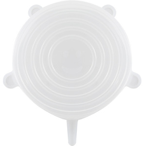 Silicone Food Storage Lids 6-Piece Set Round Stretchable Sealing For Bowl Dish Kitchen Freshness Preservation - Product Image 1