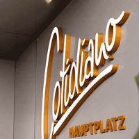 Lettres en relief 3D personnalisées avec éclairage frontal LED, étanches, en acrylique, pour enseigne de magasin extérieur