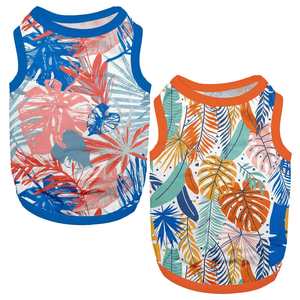 Camisas de verano elásticas suaves de secado rápido para perros, chaleco Hawaii para mascotas, suave camiseta <span class=keywords><strong>sin</strong></span> <span class=keywords><strong>mangas</strong></span>, ropa para perros y gatos para <span class=keywords><strong>chaqueta</strong></span> de perro de cara norte - Product Image 1