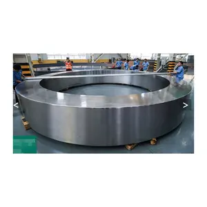 OEM Production Customized Large Size Casting/Forging Steel Rotary Kiln Tyre Live Ring Rotary Kiln Riding Ring Tyre For Sale