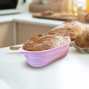 Panier de levage en silicone sans moisissure pour banneton - Panier de levage pliable pour pain - Outils de cuisson compatibles lave-vaisselle - Product Image 3