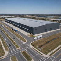 Entrepôt à Grande Portée en Structure Acier avec Lucarnes, Conforme AISC, Imperméable, Atelier Préfabriqué, Bâtiment de Stockage, Garage, Bâtiment Logistique