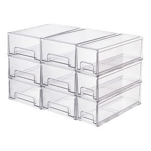 PET Factory Custom Logo Rectangle Food Storage <b>Containers</b> 14-Piece Set Modern Design Environment-Friendly Freshness Preservation - Product Image 5