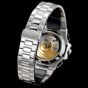 Top-grade PP 5980 stainless steel black dial <strong>chronograph</strong> <strong>automatic</strong> mechanical men's collectible wristwatch - Product Image 6