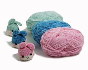 Fil <span class=keywords><strong>de</strong></span> <span class=keywords><strong>Chenille</strong></span> Chunky Coloré <span class=keywords><strong>de</strong></span> Fabricant Super Doux Fil <span class=keywords><strong>de</strong></span> Velours pour Bébé au Crochet - Product Image 3
