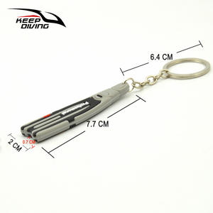 Llavero con Forma de Aletas de Aleación, Colgante de Buceo, Adorno, Recuerdo de Buceo, Tirador de Cremallera, Lapislázuli, PS-034 - Product Image 2