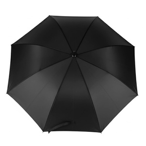 High Quality 27-Inch Manual Golf <b>Umbrella</b> with Auto Open Button UPF 50+ 190T Nylon Fabric Black UV Coating Water Mist - Product Image 6