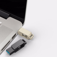Clé USB 3.0 Type-C OTG 2-en-1 en métal de haute qualité 16 Go-256 Go