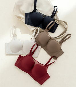 Plus <strong>Size</strong> Wire Free Underwear Widened Shoulder Straps Comfort <strong>Breast</strong> Female Back Buckle Cotton Women Bra - Product Image 2