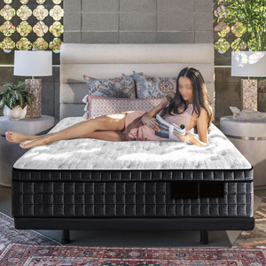 14 inch Hypo-allergenic Euro top tight up mattresses independent 7 zone pocket spring support Protect body sleep night Mattress