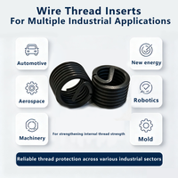 Wire Thread Inserts Molybdenum Disulfide Coated Self Lubricating Anti Seize Thread Repair Insert for Industrial Fastening