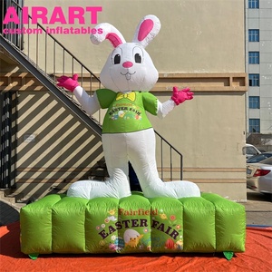 Stand de <span class=keywords><strong>nourriture</strong></span> de ferme, Foire artisanale, Panneau publicitaire gonflable <span class=keywords><strong>Lapin</strong></span> de Pâques avec impression de logo - Product Image 3