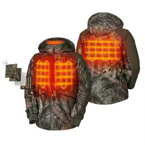 Mydays Açık Hava Özel Dayanıklı Erkek Çoklu Bedenler Kamuflajlı USB Şarjlı Elektrikli Isıtmalı Yüksek Boyunlu Avcılık Ceketi - Product Image 2