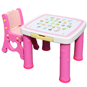 Feelbaby Kid Plastic Study Play Mesa e Cadeira <span class=keywords><strong>Set</strong></span> para Jardim de Infância De Madeira Pequeno 2 Anos Mesa Infantil 10 Conjuntos Tradicional 9KG - Product Image 5