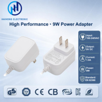 Adaptateur secteur pour bande LED 9V 1A 9W, prise murale US, alimentation à découpage pour équipement domestique et services vidéo 55014 55015