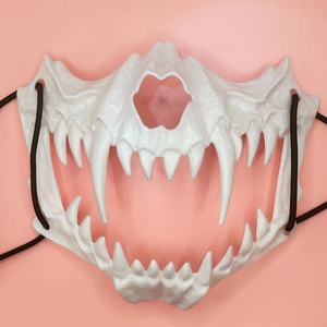 Hot Sale Halloween Decoration Party Fashion Dance Performance <strong>Mask</strong> Half Face <strong>Mask</strong> Bleeding <strong>Tiger</strong> Hag Dog Wolf <strong>Mask</strong> - Product Image 1