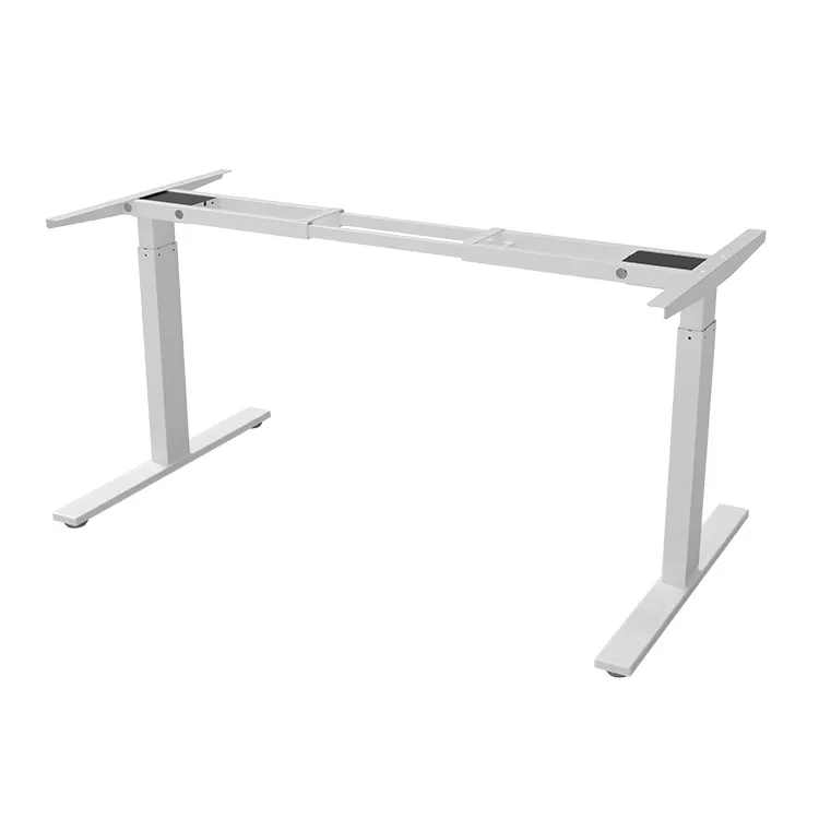 White Smart Modern Home Office Work Executive Computer Laptop Height Adjustable Lift Sit Up Standing Desk