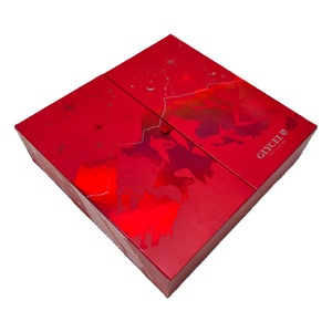 Boîte <span class=keywords><strong>cadeau</strong></span> <span class=keywords><strong>de</strong></span> luxe à double porte personnalisée avec logo Pulida 2025, calendrier <span class=keywords><strong>de</strong></span> l'avent <span class=keywords><strong>de</strong></span> Noël vide personnalisé pour 12 ou 24 jours, emballage pour biscuits - Product Image 2