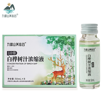 Jiufengshan Yangxingu Concentré de bouleau, boisson naturelle à base de plantes, stérilisée, faible teneur en matières grasses, emballée en cadeau, 6 bouteilles
