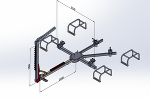 เครื่องดึงตัวถังรถยนต์ TFAUTENF AT-9 ขนาด 10 ตัน สำหรับซ่อมแซมโครงรถยนต์ ใช้พลังงานลมไฮดรอลิก สำหรับอุปกรณ์ซ่อมแซมตัวถังรถยนต์ - Product Image 4