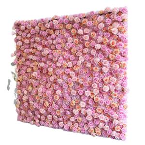 Wide Compatibility <b>Artificial</b> Floral Wall Panel 3D Wedding Event Stage Holiday Backdrop Decor - Product Image 6