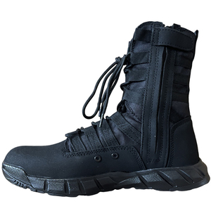 Bottes tactiques pour hommes SF48 713, noires, en textile respirant, pour toutes les saisons, bottes d'entraînement - Product Image 1
