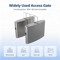 CE Secure High-Speed Automatic Pedestrian Gate for Gyms 304 Stainless Steel Full Sliding Speed Face Recognition Access Turnstile