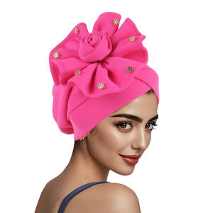 HZM-61168 tête africaine <span class=keywords><strong>cravate</strong></span> du Nigeria Aso Oke couvre-chef chapeau Turban fête de mariage à la main élégant cheveux porter casquette pour les femmes - Product Image 3