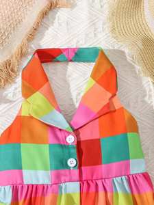 ชุดเดรสเจ้าหญิงสุดฮิตปี 2024 สำหรับเด็กชายและเด็กหญิง คอถักเปิดหลัง ดีไซน์พิเศษสำหรับต่างประเทศ - Product Image 3