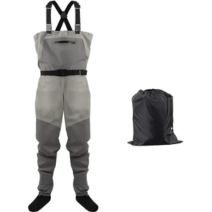 TOPIND Vente Flash <span class=keywords><strong>Waders</strong></span> de Pêche à la Mouche Respirants pour Hommes et Femmes avec Bas Intégrés Imperméables et Légers - Product Image 2