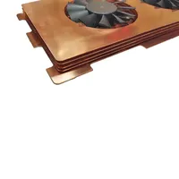 Radiateur de fond de panier GPU en cuivre pur pour RTX 3090 3080 3070 carte graphique plaque arrière mémoire VRAM dissipateur thermique ventilateur de refroidissement auxiliaire